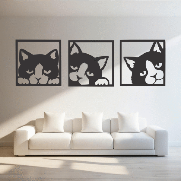Triptico Gatos Esquinas